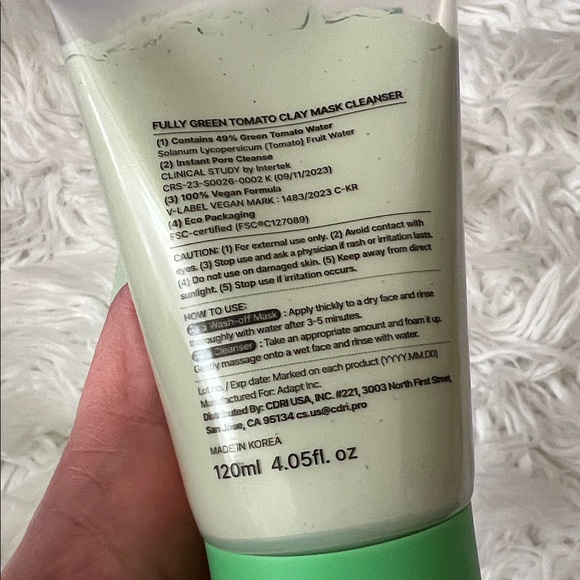 Green tomato 🍅clay mask cleanser - Picture 4 of 10